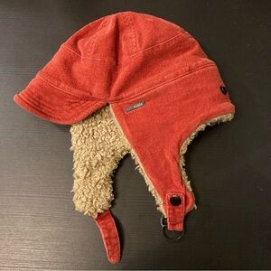 Nobis Kids Coral Corduroy Hat with Fleece Lining